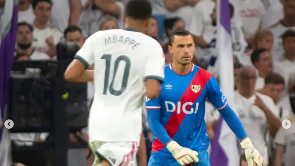 Emil Audero menjalani debut bersama Rayo Vallecano saat menghadapi Real Madrid di Santiago Bernabeu.