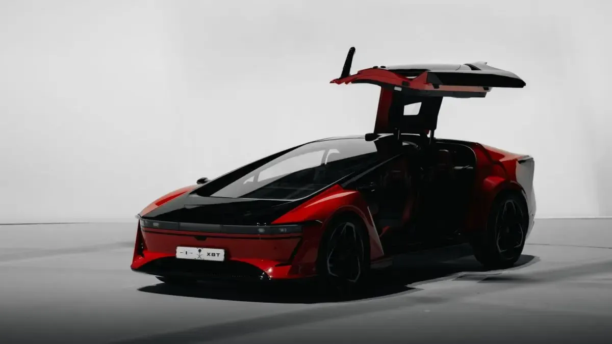 Ilustrasi mobil listrik exobot.
