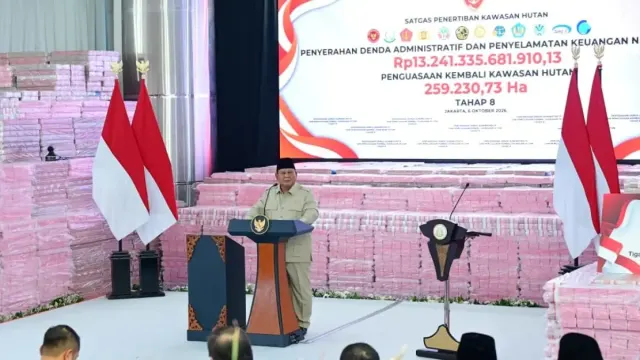 Prabowo: Hasil Penertiban Kawasan Hutan Bisa untuk Perbaiki Sekolah dan Puskesmas