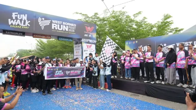 Ria Norsan Lepas Fun Walk dan West Borneo Run Fest 2026 di Pontianak